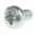 RS PRO Bright Zinc Plated, Clear Passivated Steel Pan Head Thread Forming Screw, M4 x 10mm Long