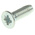 RS PRO Bright Zinc Plated, Clear Passivated Steel Countersunk Head Thread Forming Screw, M3 x 10mm Long