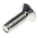 RS PRO Bright Zinc Plated, Clear Passivated Steel Countersunk Head Thread Forming Screw, M4 x 12mm Long
