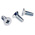 RS PRO Bright Zinc Plated, Clear Passivated Steel Countersunk Head Thread Forming Screw, M5 x 12mm Long