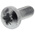 RS PRO Bright Zinc Plated, Clear Passivated Steel Pan Head Thread Forming Screw
