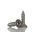 RS PRO Plain Stainless Steel Countersunk Head Self Tapping Screw, N°6 x 1/2in Long 13mm Long