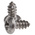 RS PRO Plain Stainless Steel Pan Head Self Tapping Screw, N°8 x 3/8in Long 9.5mm Long