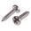RS PRO Plain Stainless Steel Pan Head Self Tapping Screw, N°10 x 3/4in Long 19mm Long