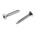RS PRO Bright Zinc Plated, Clear Passivated Steel Countersunk Head Self Tapping Screw, N°6 x 3/4in Long 19mm Long