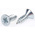 RS PRO Bright Zinc Plated, Clear Passivated Steel Countersunk Head Self Tapping Screw, N°8 x 1/2in Long 13mm Long