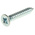 RS PRO Bright Zinc Plated, Clear Passivated Steel Countersunk Head Self Tapping Screw, N°8 x 1in Long 25mm Long