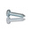 RS PRO Bright Zinc Plated Steel Pan Head Self Tapping Screw, N°N°4 x 1/2in Long 13mm Long