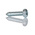 RS PRO Bright Zinc Plated Steel Pan Head Self Tapping Screw, N°N°4 x 1/2in Long 13mm Long