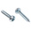RS PRO Bright Zinc Plated Steel Pan Head Self Tapping Screw, N°6 x 3/4in Long 19mm Long