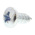 RS PRO Bright Zinc Plated Steel Pan Head Self Tapping Screw, N°8 x 3/8in Long 9.5mm Long
