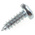 RS PRO Bright Zinc Plated Steel Pan Head Self Tapping Screw, N°8 x 1/2in Long 13mm Long