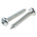 RS PRO Bright Zinc Plated Steel Pan Head Self Tapping Screw, N°10 x 1.1/4in Long 32mm Long
