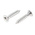 RS PRO Plain Stainless Steel Countersunk Head Self Tapping Screw, N°6 x 5/8in Long 16mm Long