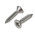 RS PRO Plain Stainless Steel Countersunk Head Self Tapping Screw, N°12 x 1in Long 25mm Long