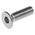 RS PRO Plain Stainless Steel Hex Socket Countersunk Screw, ISO 10642, M3 x 10mm
