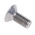 RS PRO Plain Stainless Steel Hex Socket Countersunk Screw, ISO 10642, M5 x 12mm