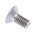 RS PRO Plain Stainless Steel Hex Socket Countersunk Screw, ISO 10642, M6 x 12mm