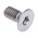 RS PRO Plain Stainless Steel Hex Socket Countersunk Screw, ISO 10642, M6 x 12mm