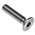RS PRO Plain Stainless Steel Hex Socket Countersunk Screw, DIN 7991, M6 x 25mm