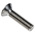 RS PRO Plain Stainless Steel Hex Socket Countersunk Screw, DIN 7991, M6 x 25mm