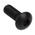 RS PRO Black, Self-Colour Steel Hex Socket Button Screw, ISO 7380, M3 x 8mm