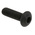 RS PRO Black, Self-Colour Steel Hex Socket Button Screw, ISO 7380, M3 x 10mm