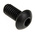 RS PRO Black, Self-Colour Steel Hex Socket Button Screw, ISO 7380, M4 x 8mm