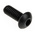 RS PRO Black, Self-Colour Steel Hex Socket Button Screw, ISO 7380, M4 x 10mm