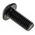 RS PRO Black, Self-Colour Steel Hex Socket Button Screw, ISO 7380, M4 x 10mm