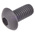 RS PRO Black, Self-Colour Steel Hex Socket Button Screw, ISO 7380, M5 x 10mm