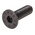 RS PRO M6 x 20mm Hex Socket Countersunk Screw Black, Self-Colour Steel