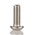 RS PRO M5 x 10mm Hex Socket Button Screw Plain Stainless Steel