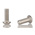 RS PRO M5 x 10mm Hex Socket Button Screw Plain Stainless Steel