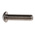 RS PRO M6 x 25mm Hex Socket Button Screw Plain Stainless Steel