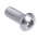 RS PRO M8 x 20mm Hex Socket Button Screw Plain Stainless Steel