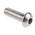 RS PRO M8 x 25mm Hex Socket Button Screw Plain Stainless Steel