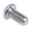 RS PRO Plain Stainless Steel Hex Socket Button Screw, ISO 7380, M8 x 16mm