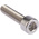 RS PRO Plain Stainless Steel Hex Socket Cap Screw, DIN 912, M6 x 25mm