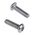 RS PRO Plain Stainless Steel Hex Socket Button Screw, ISO 7380, M3 x 8mm