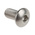 RS PRO Plain Stainless Steel Hex Socket Button Screw, ISO 7380, M5 x 10mm