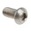 RS PRO Plain Stainless Steel Hex Socket Button Screw, ISO 7380, M6 x 12mm
