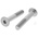 RS PRO Plain Stainless Steel Hex Socket Countersunk Screw, DIN 7991, M8 x 50mm