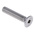 RS PRO Plain Stainless Steel Hex Socket Countersunk Screw, DIN 7991, M8 x 40mm
