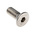 RS PRO Plain Stainless Steel Hex Socket Countersunk Screw, DIN 7991, M8 x 20mm
