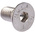 RS PRO Plain Stainless Steel Hex Socket Countersunk Screw, DIN 7991, M8 x 16mm