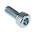 RS PRO Bright Zinc Plated Steel Hex Socket Cap Screw, DIN 912, M2.5 x 6mm