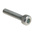 RS PRO Bright Zinc Plated Steel Hex Socket Cap Screw, DIN 912, M2.5 x 12mm