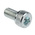 RS PRO Bright Zinc Plated Steel Hex Socket Cap Screw, DIN 912, M5 x 10mm