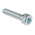 RS PRO Bright Zinc Plated Steel Hex Socket Cap Screw, DIN 912, M6 x 25mm
